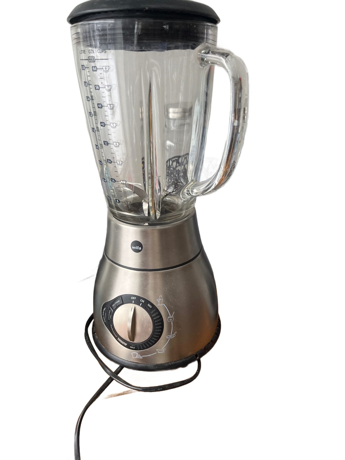 Wilfa blender med glaskanna och rostfri bas